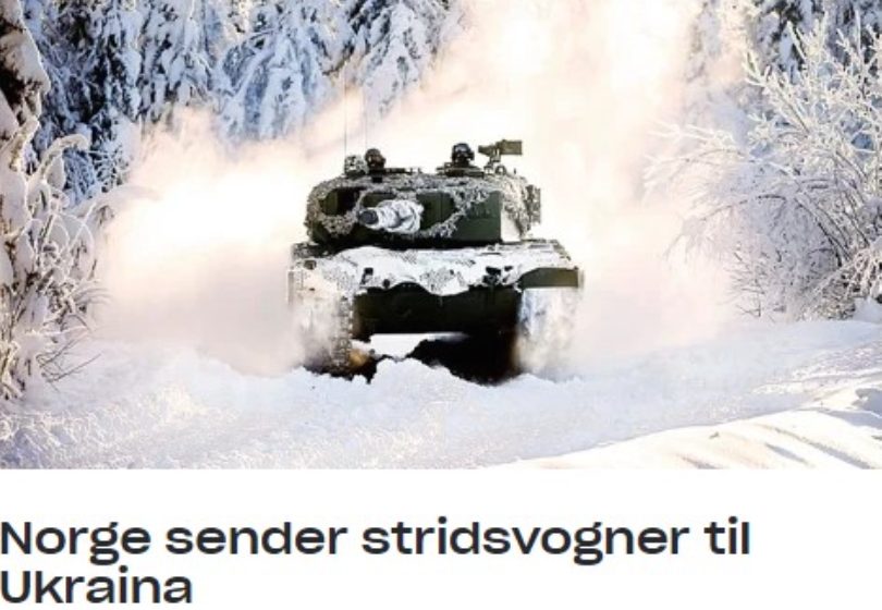  И Норвешка ќе испрати тенкови во Украина