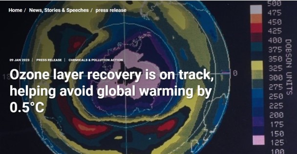  ОН: Озонската обвивка постепено се обновува