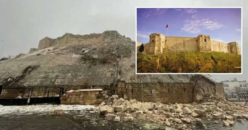  Земјотресот го сруши 18 века старото кале во Газијантеп