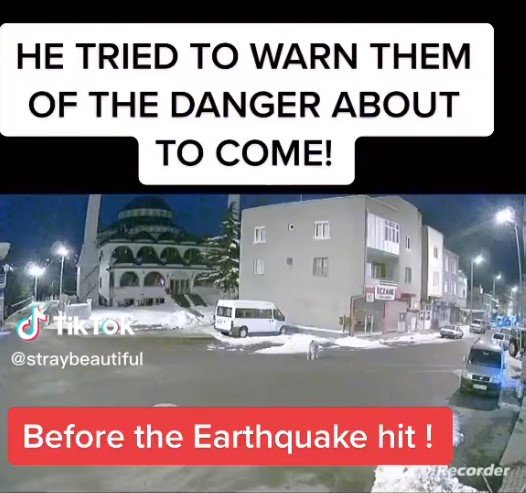  ВИДЕО: Куче завива непосредно пред земјотресот, предупредува за катастрофата што следува