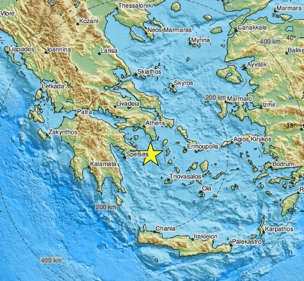  Силен земјотрес ја стресе Грција