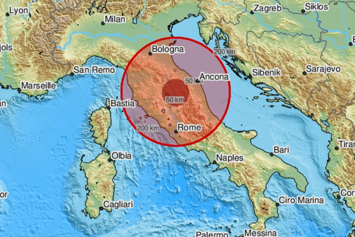  Нов земјотрес во централна Италија: Еве со која јачина бил (ФОТО)