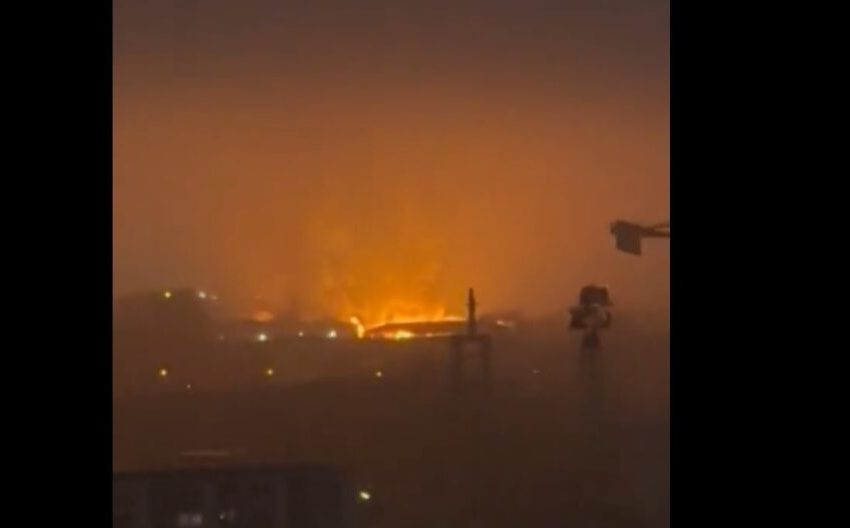  Голем пожар во Хамбург, градот се гуши во чад (ВИДЕО)