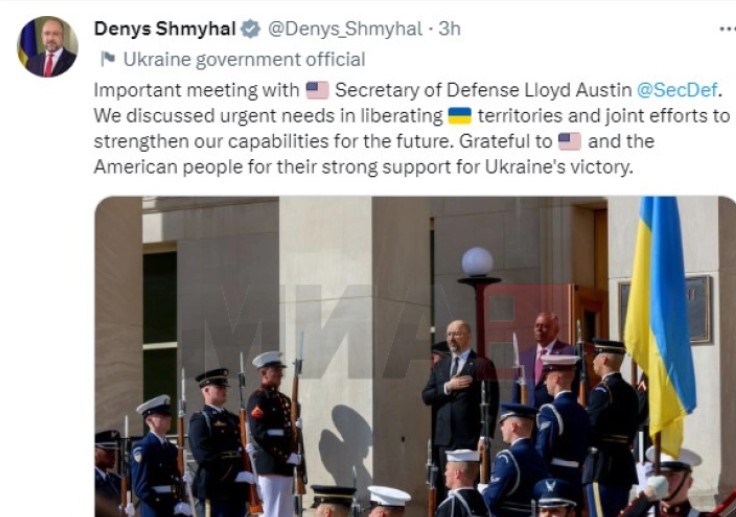  Во Вашингтон средба на премиерот на Украина и американскиот секретар за одбрана