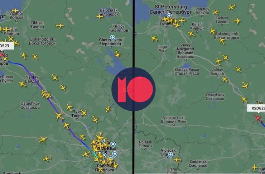  Авионот на Путин полетал на север и исчезнал од радарите