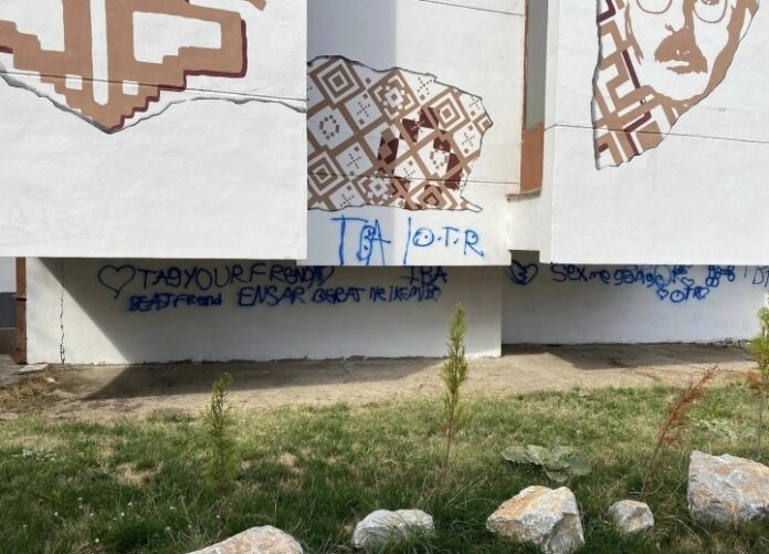  Центарот за култура во Струга вандализиран со графити