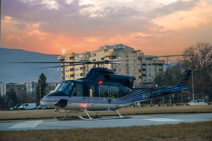  Бојмацалиев: Историски прв меѓународен лет за медицински транспорт со хеликоптер на МВР