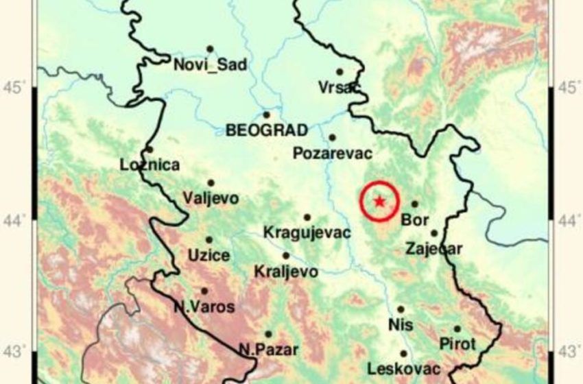  СИЛЕН ЗЕМЈОТРЕС ВО СРБИЈА Нема информации за повредени и за материјална штета