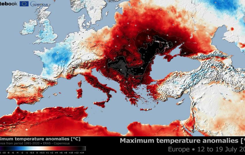  Голема маса топол воздух е заробена над Балканот, уште најмалку недела дена екстремни температури
