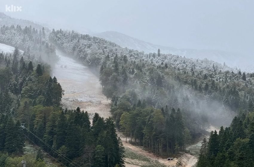  (Видео) Во БиХ падна првиот снег
