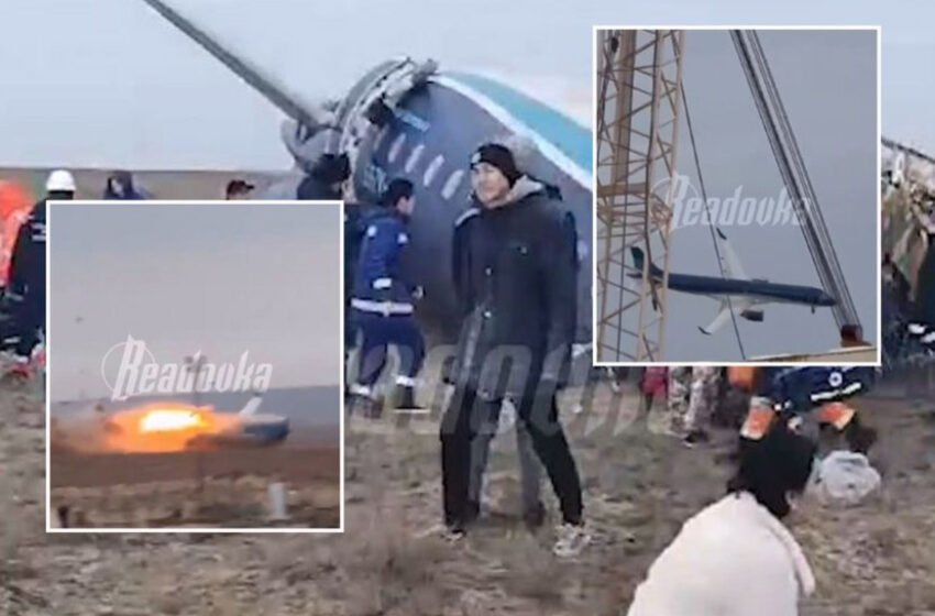 [ВИДЕО] Детали за драмата во Казахстан: Расте бројот на преживеани патници по уривањето на авионот, објавена и снимка од падот