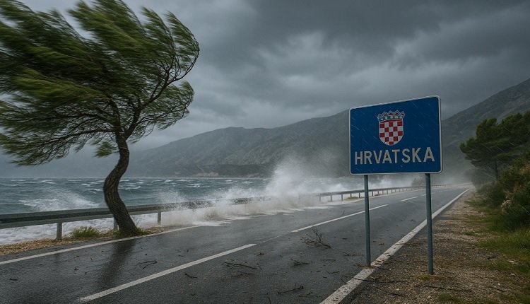  ХРВАТСКА ПОГОДЕНА ОД СИЛЕН ВЕТЕР Затворени се автопати, пожарникарите на терен