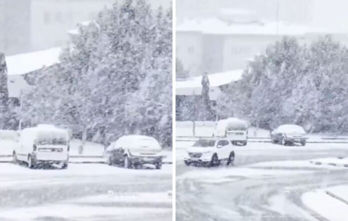  Видео:Снег ја затрупа Анкара