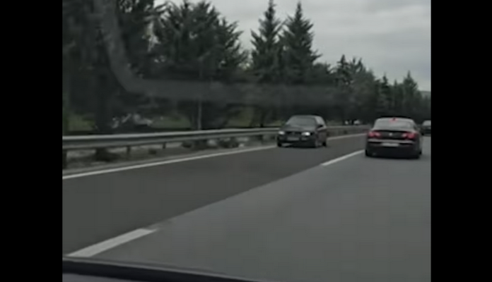  ВИДЕО Автомобил во спротивен правец на автопатот Скопје – Тетово кај Ласкарци