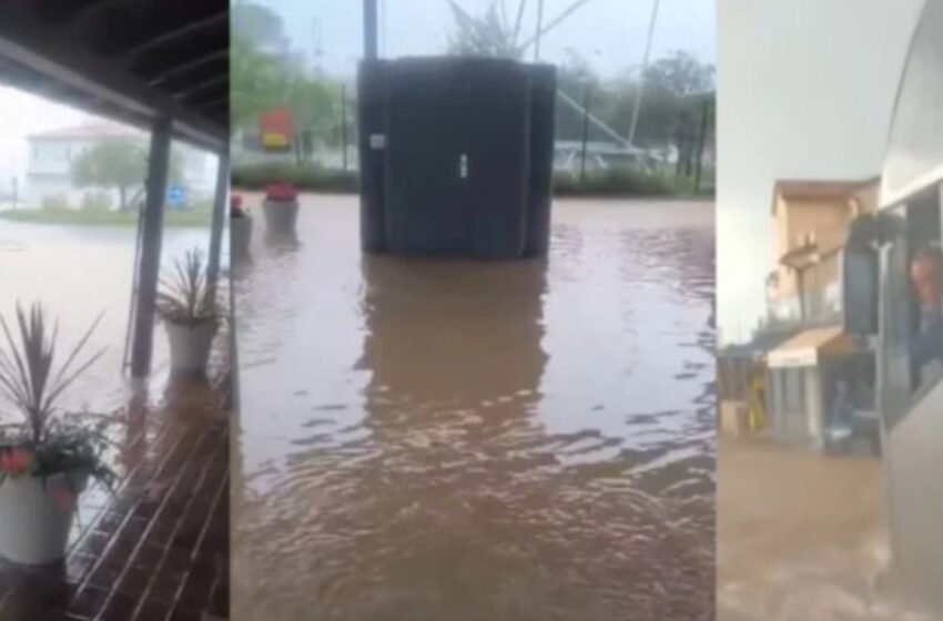  [ВИДЕО] Силно невреме во Хрватска: падна град со големина на лешник, дождот ги блокираше улиците