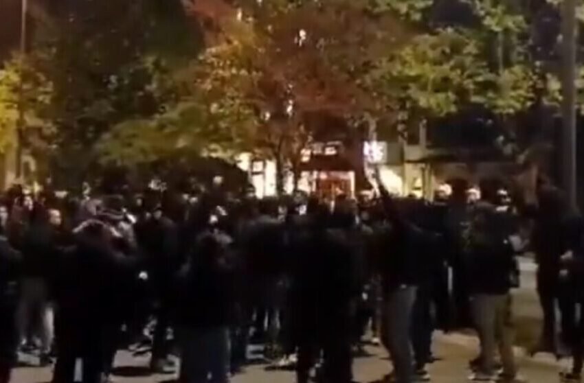  ВИДЕО: Протест пред парламентот на Црна Гора, демонстрантите скандираат: „Не сакаме мигранти“