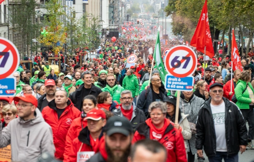  ВИДЕО: Судир на демонстрантите и полицијата во Брисел, употребен воден топ и солзавец