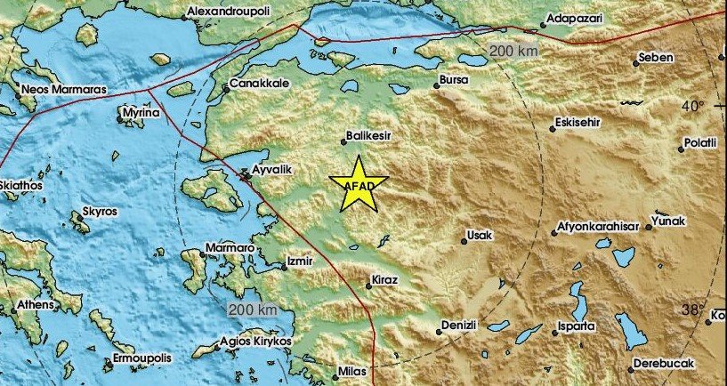  Земјотрес во Турција, силно се затресе во западниот дел на земјата