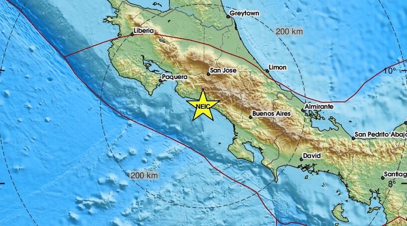  Серија на моќни земјотреси во Средна и Јужна Америка: 5,9 степени во Костарика и 5,7 во Аргентина