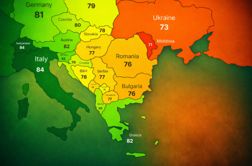  [ФОТО] Се појави нова мапа на Европа која иницираше дебата: Македонија означена со 77