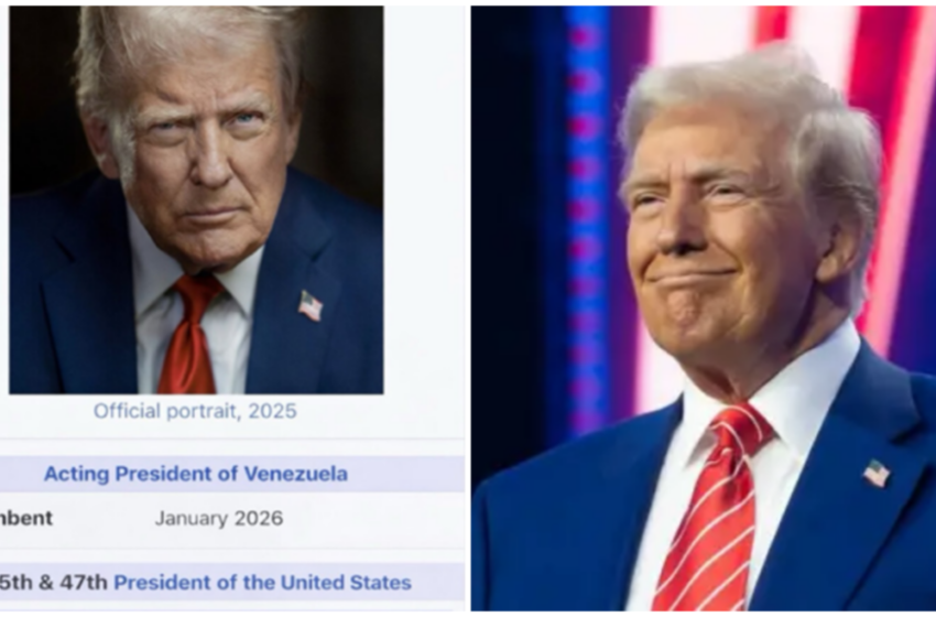  Трамп објави фотографија на која пишува дека е претседател на Венецуела