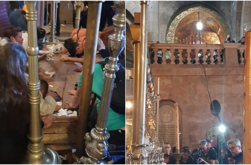  ЕВРОПСКИТЕ ЛИДЕРИ ЈА ОСУДИЈА ОДЛУКАТА НА ИЗРАЕЛ: На патријархот на Ерусалим му беше забранет влез во црквата на Светиот Гроб за Цветници